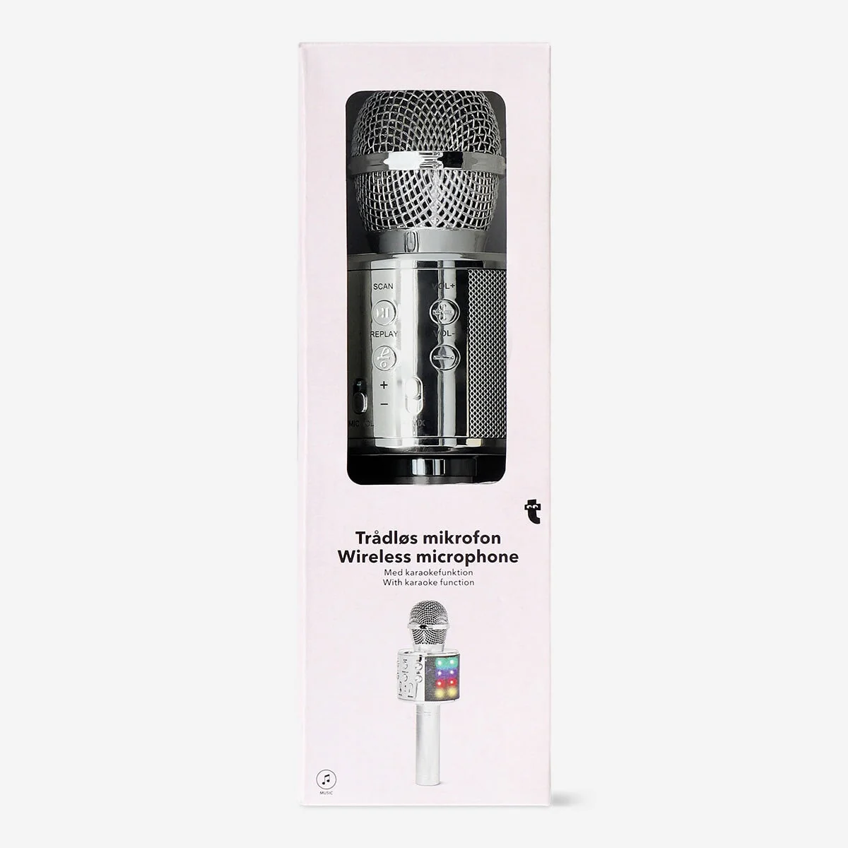 Wireless microphone with karaoke function
