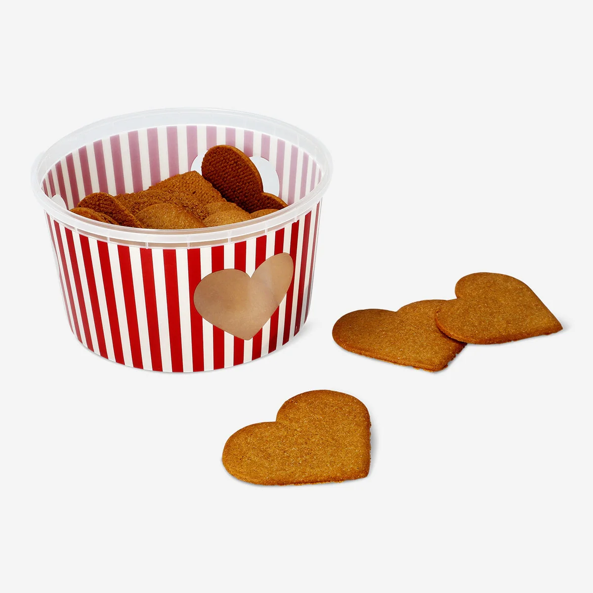 Gingerbread heart cookies