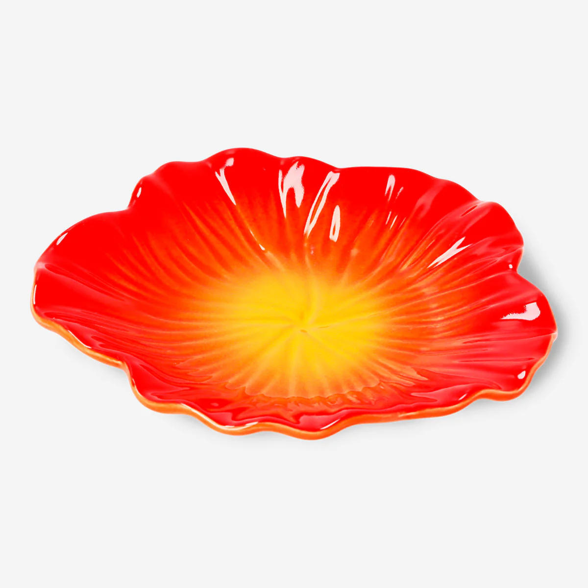 Hibiscus flower plate - 19 cm