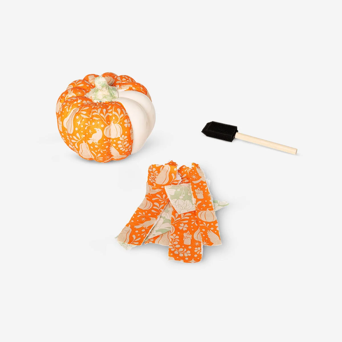 DIY decoupage pumpkin