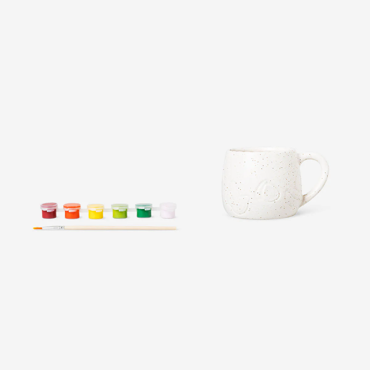 DIY ceramic mug with debossed fruits - 330 ml