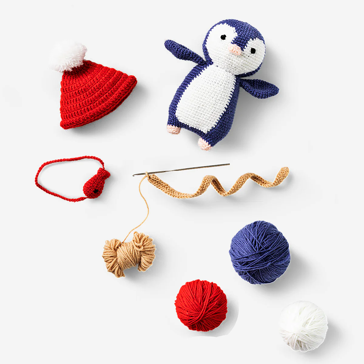 DIY crochet penguin