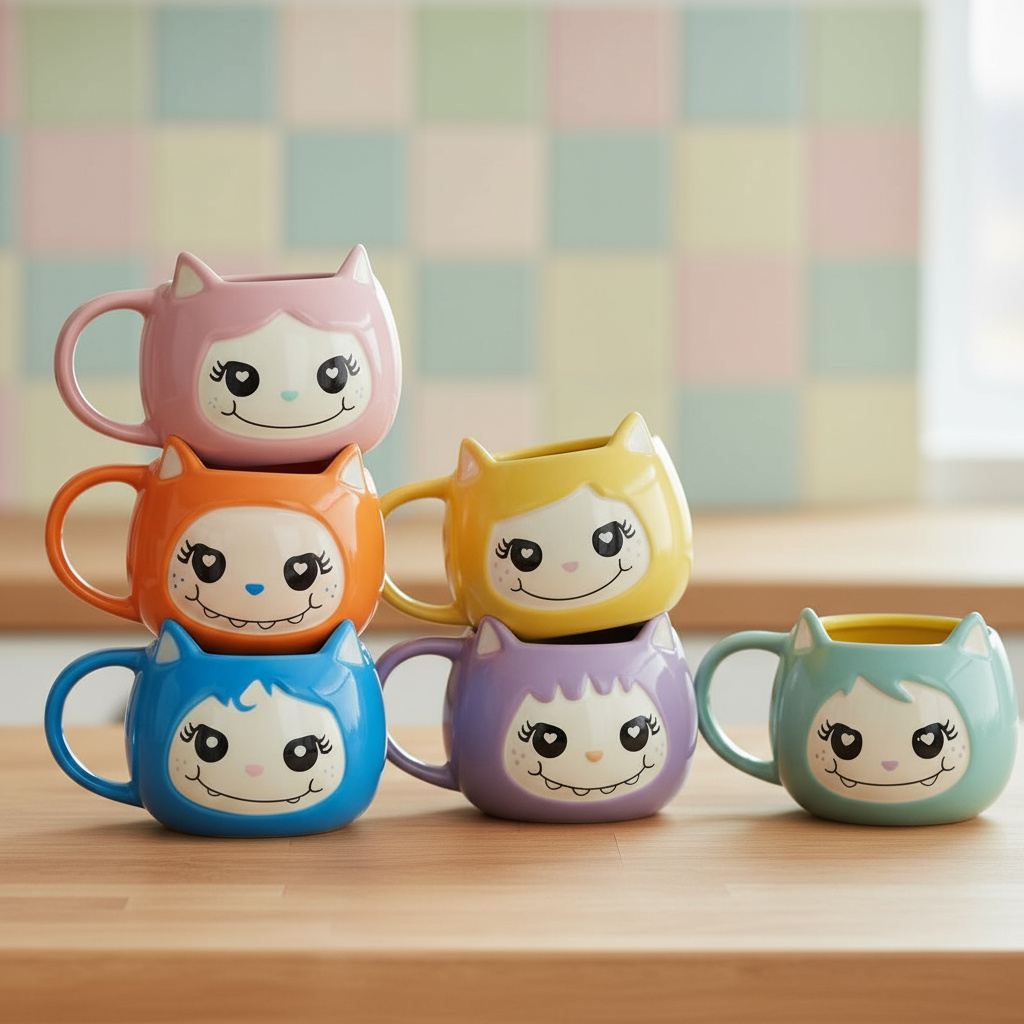 Surprise monster mugs