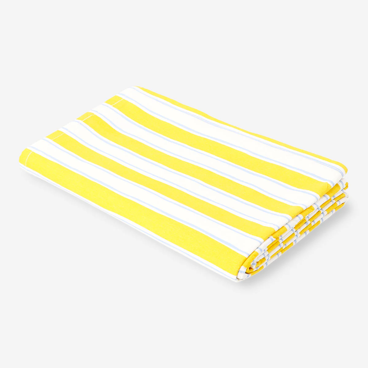 Yellow striped tablecloth - 140x220 cm