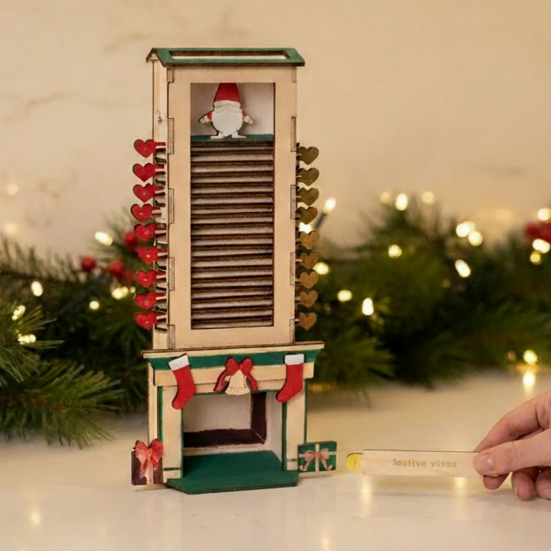 DIY count down for Christmas with paint