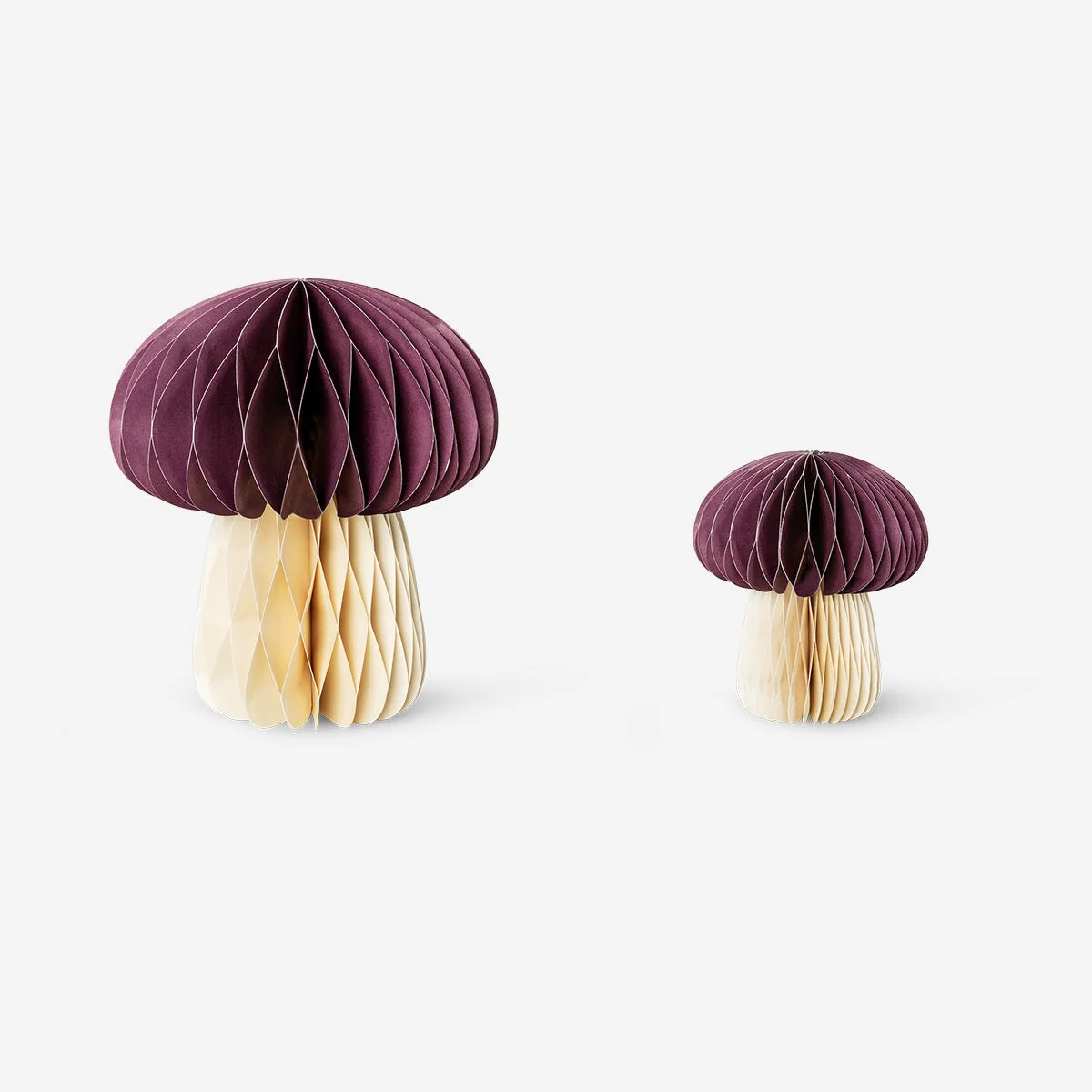 Honeycomb mushroom table decorations - 2 pcs