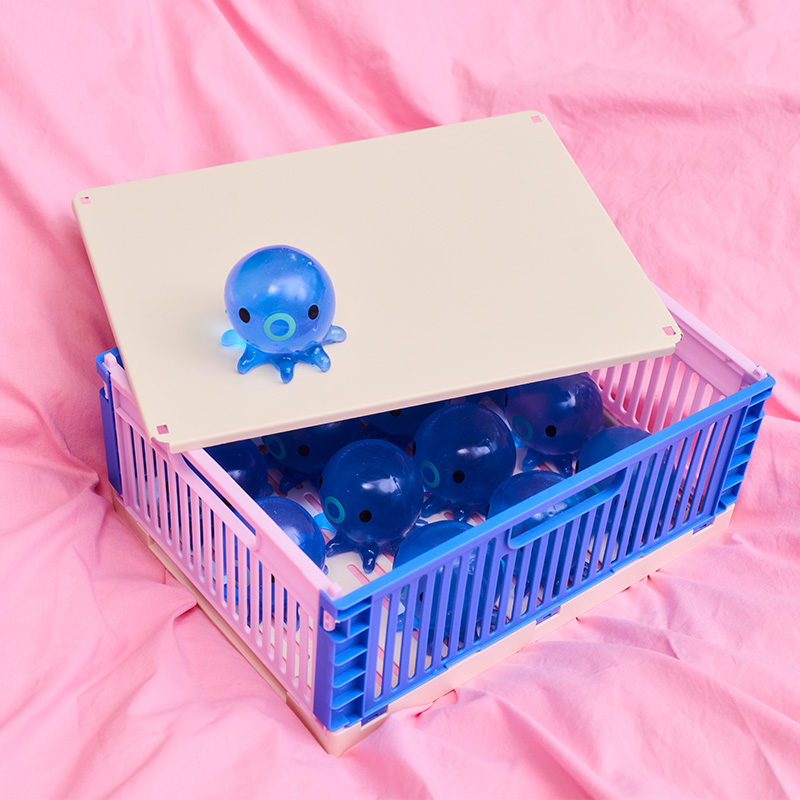 Colourful collapsible storage box - 30 cm
