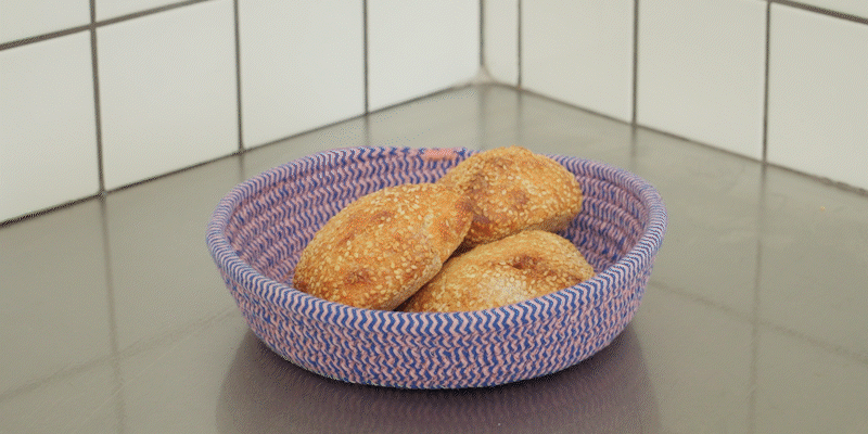 Cotton rope bread basket 