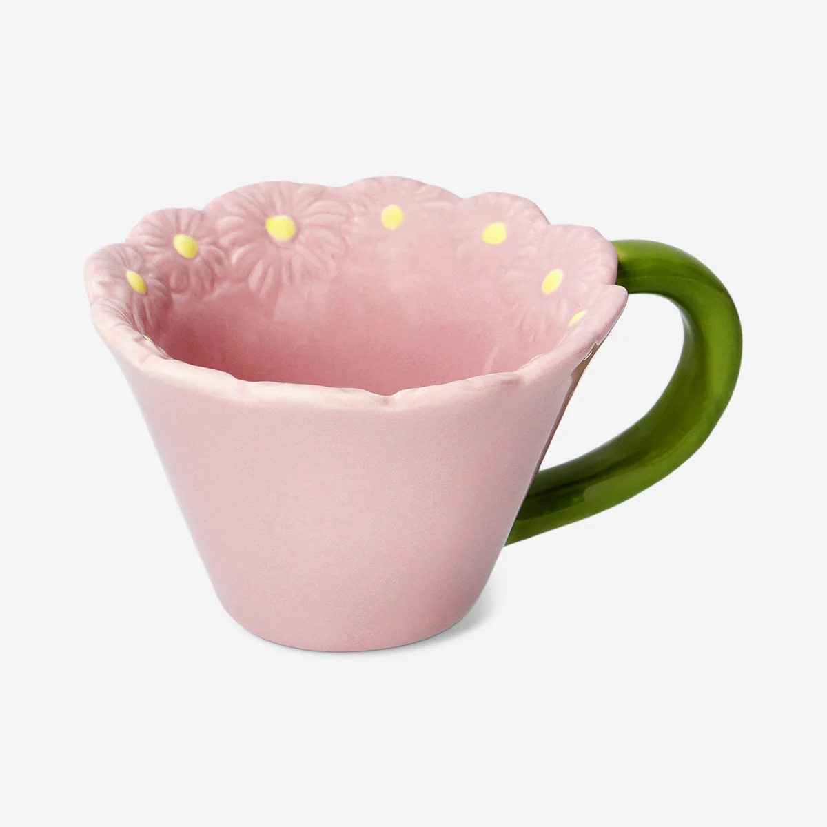 Pink flower mug - 115 ml