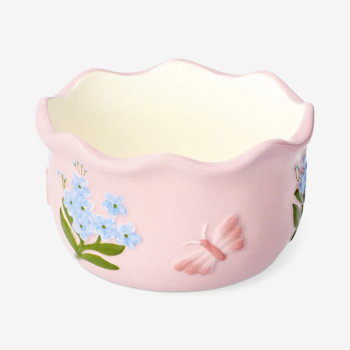 Floral bowl with butterfly 