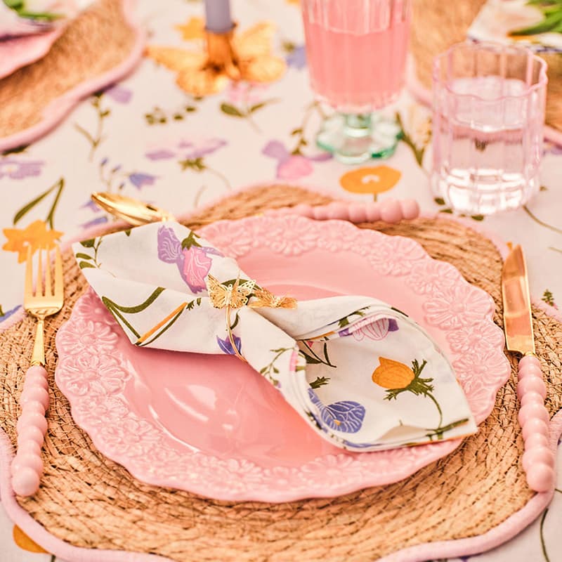 Spring flowers decor and dining