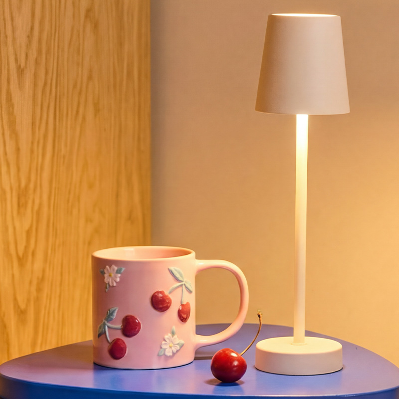 Pink mug with cherries - 350 ml