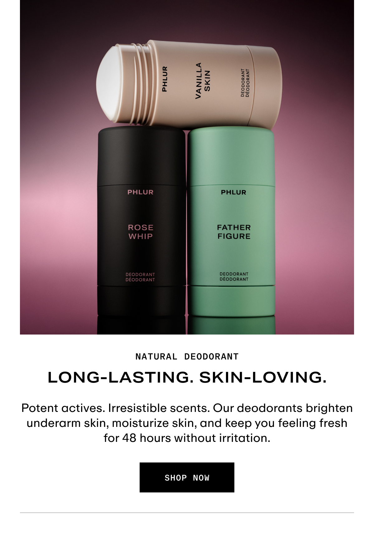 Hero Image - Deodorant Collection