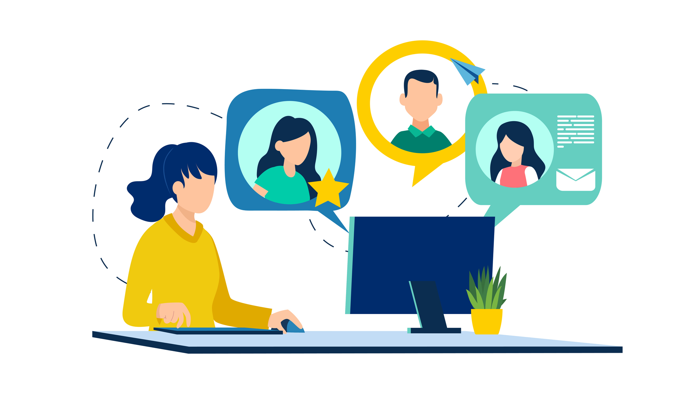a-person-sitting-at-a-desk-with-a-computer-messages-with-peoples
