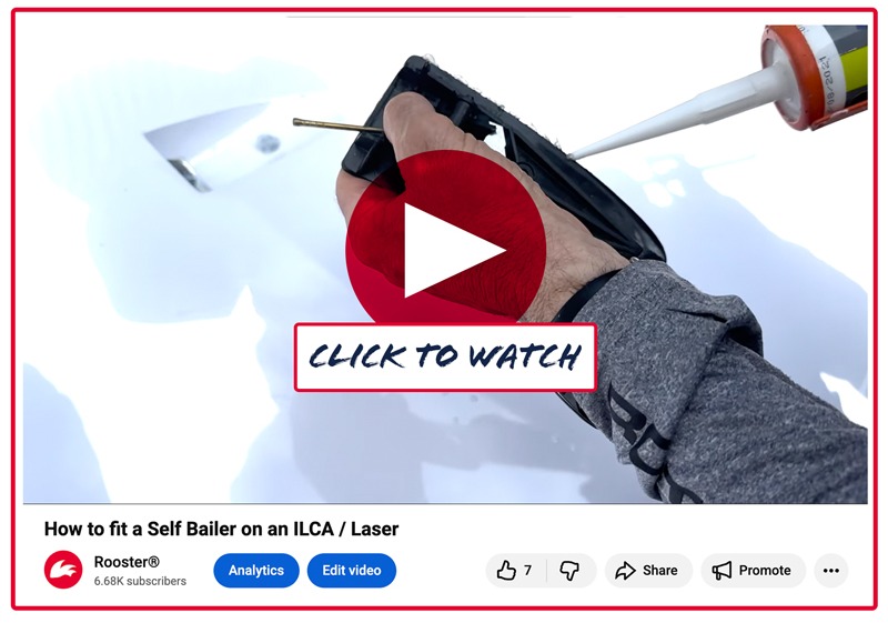 How to fit a self bailer on an ILCA Laser