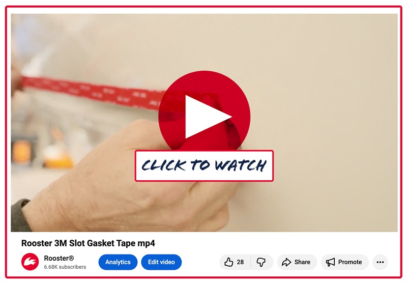 rooster 3M Slot Gasket Tap mp4