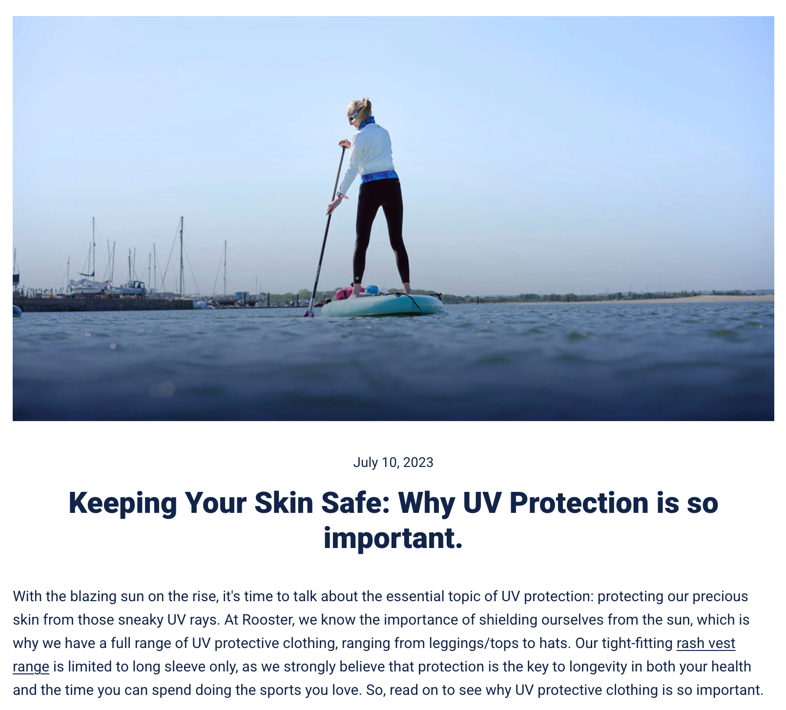 Keep your skin safe