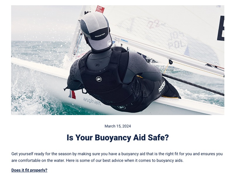 Is your buoyancy aid safe?