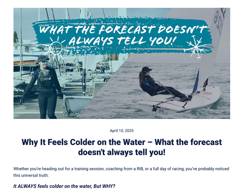Why It Feels Colder on the Water – What the forecast doesn't always tell you!