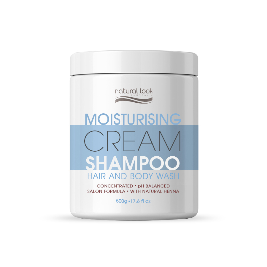 Natural Look Moisturising Cream Shampoo Hair And Body Wash 500g