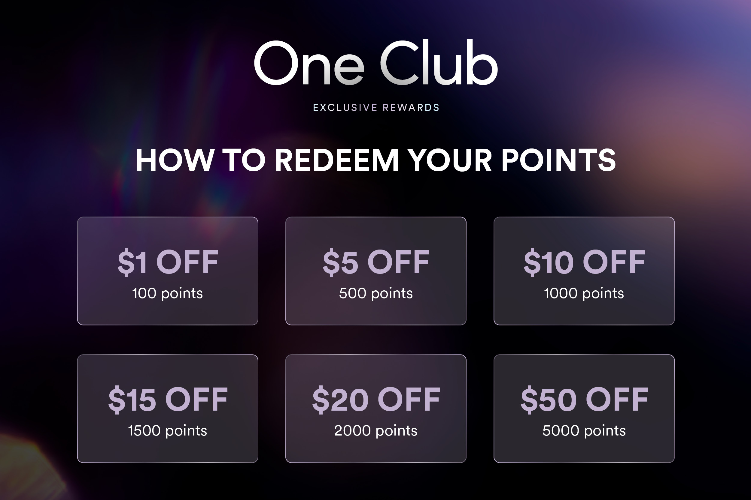 One Club Rewards