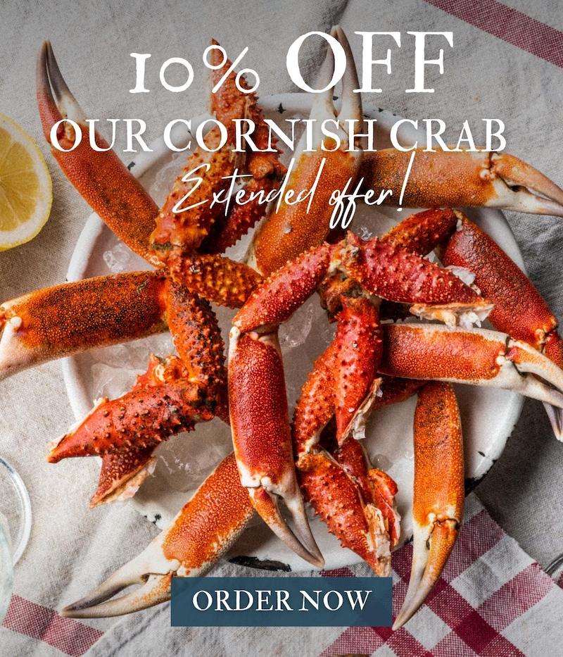 10 off Cornish Crab 🦀 EXTENDED one week Fish for Thought