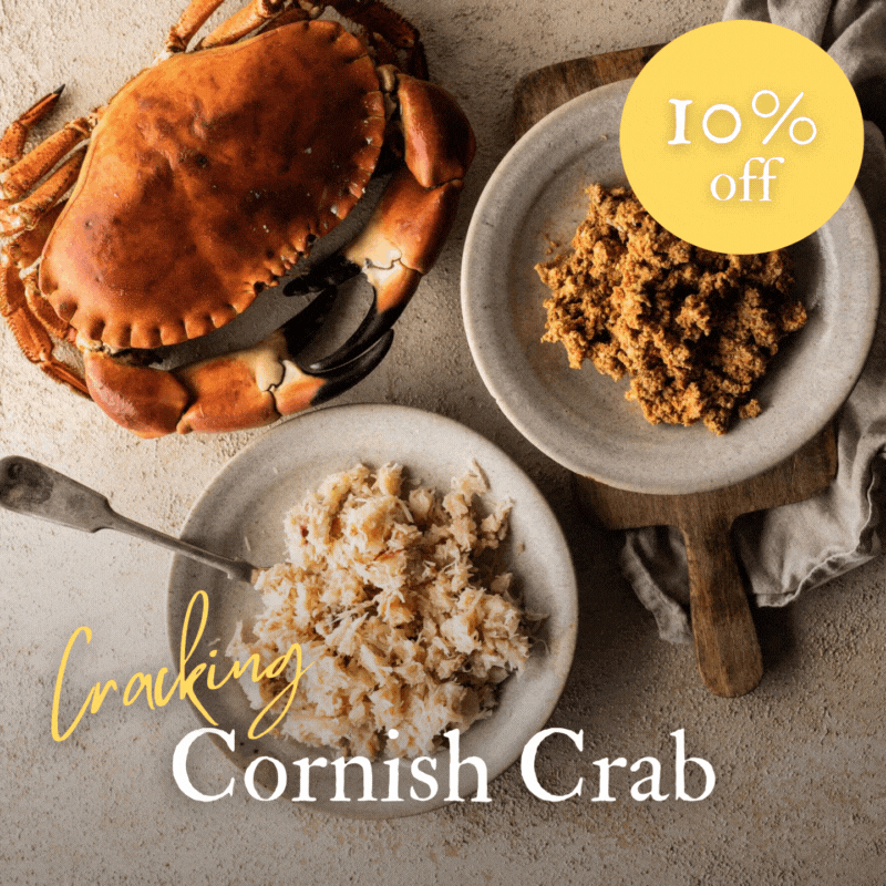 🦀 A Cracking 10 off our Cornish Crab! Fish for Thought
