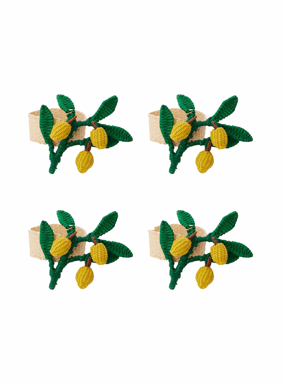 CORO CORA - Lemon Branch Napkin Rings