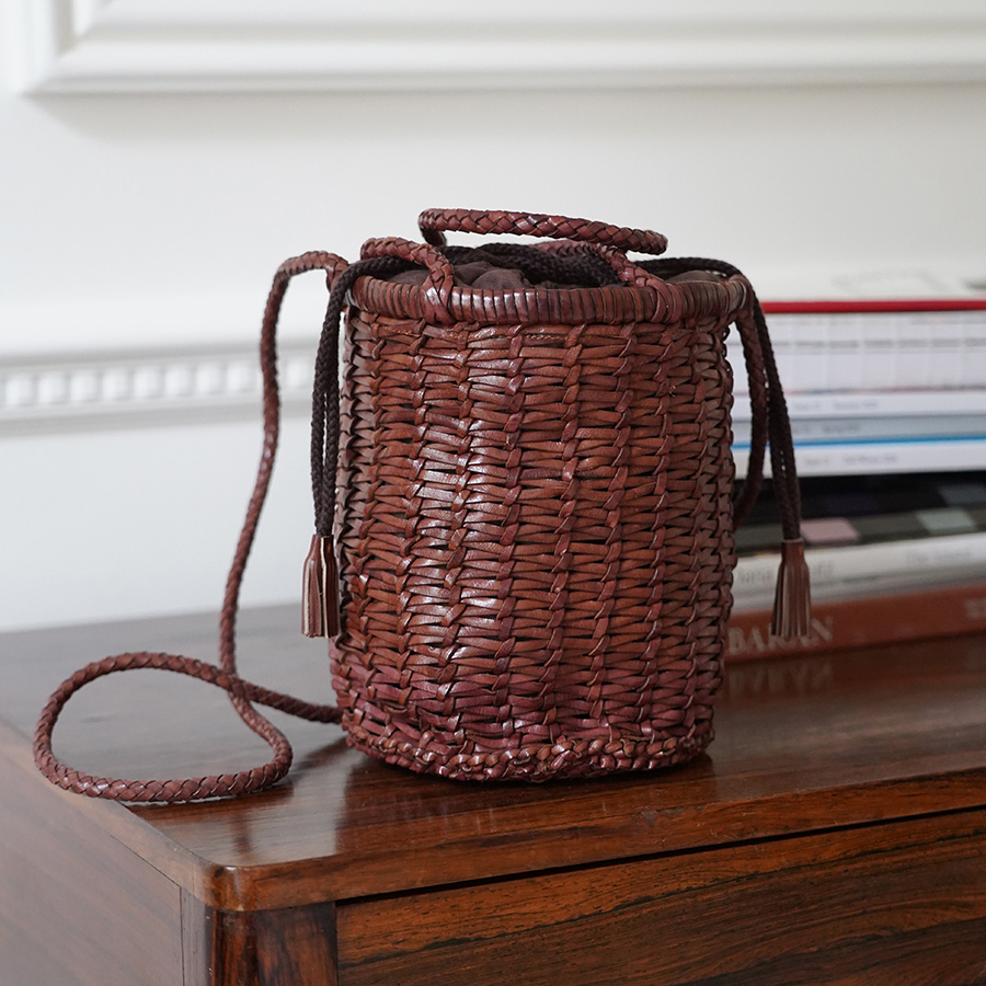 DRAGON DIFFUSION - Lina Mini Bucket Bag - Bruciato