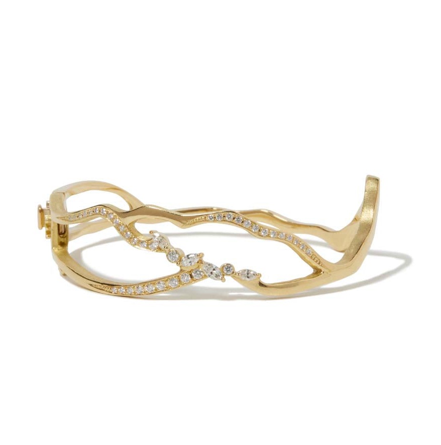 KINTSUGIフロートパヴェダイヤモンドバングル