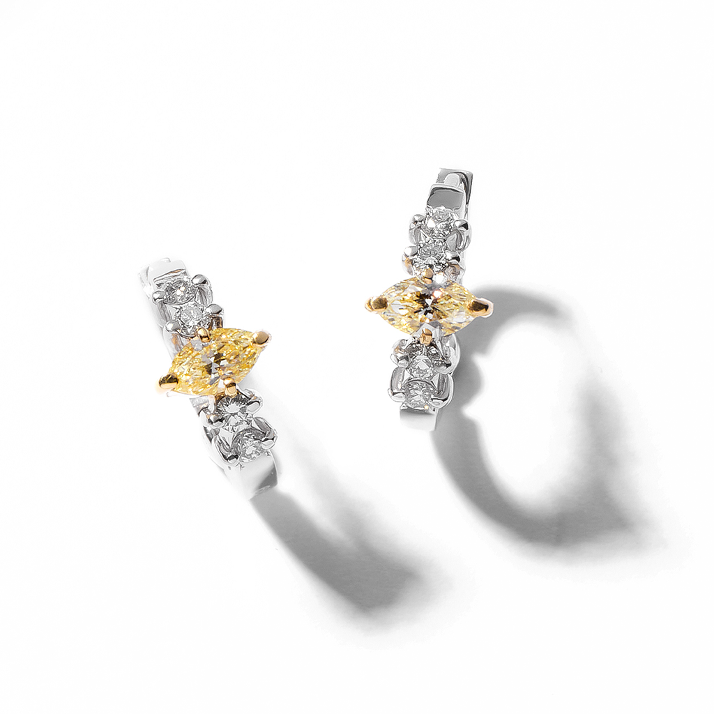 セルフラブギャラクシー ダイヤモンドフープピアス