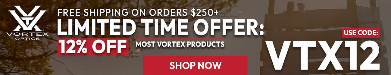 12% OFF Most Vortex Products - USE CODE VTX12