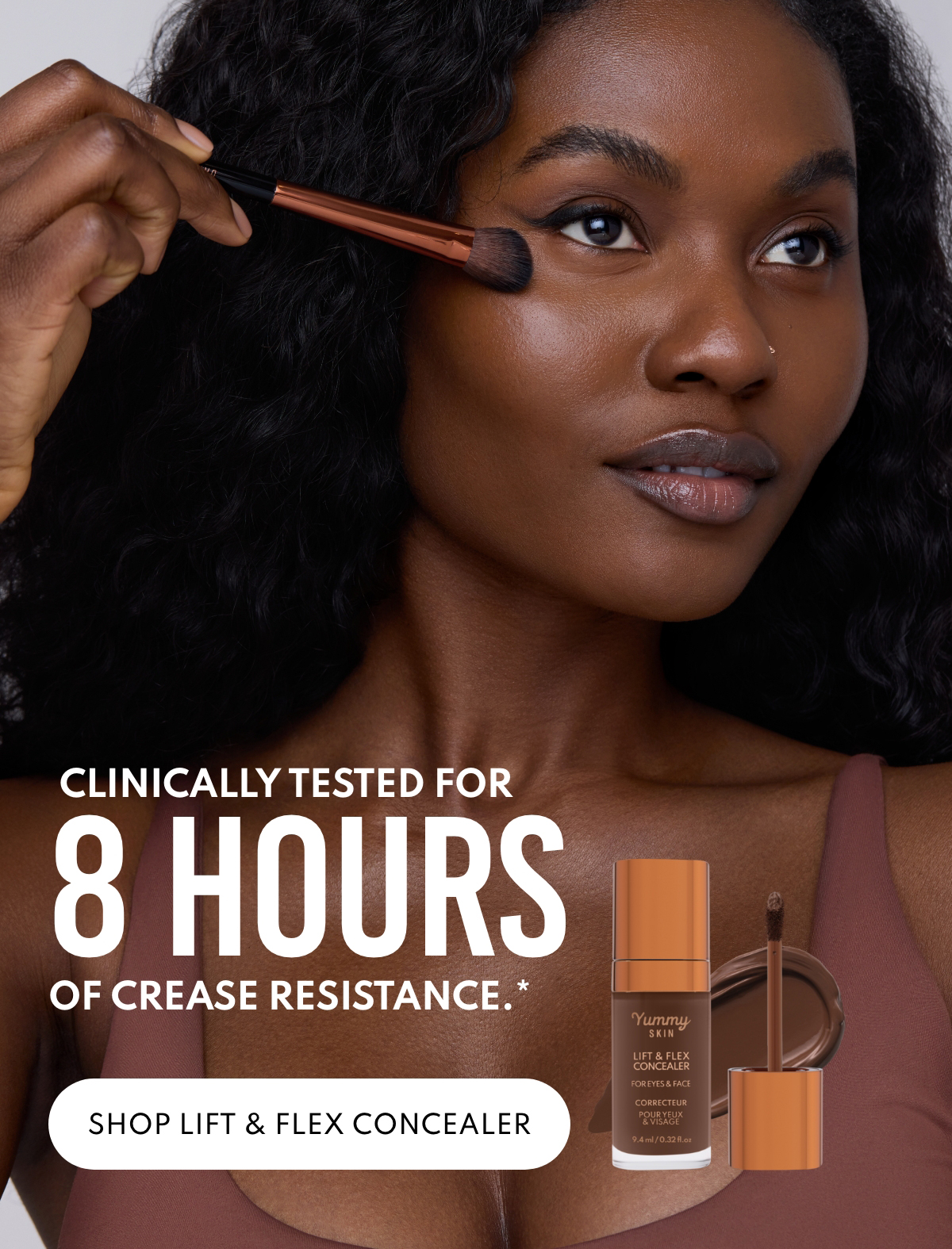 Clinically tested for 8 hours of crease resistance.* In an independent study with 36 participants (ages 19-55). 