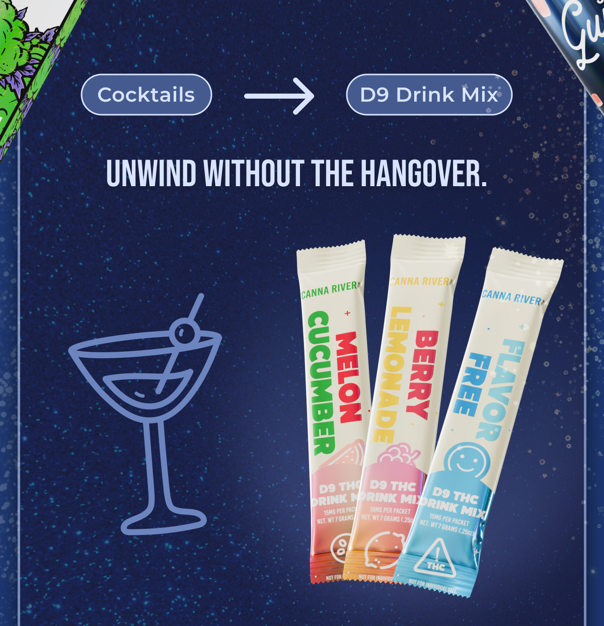 Cocktails D9 Drink Mix Unwind without the hangover.