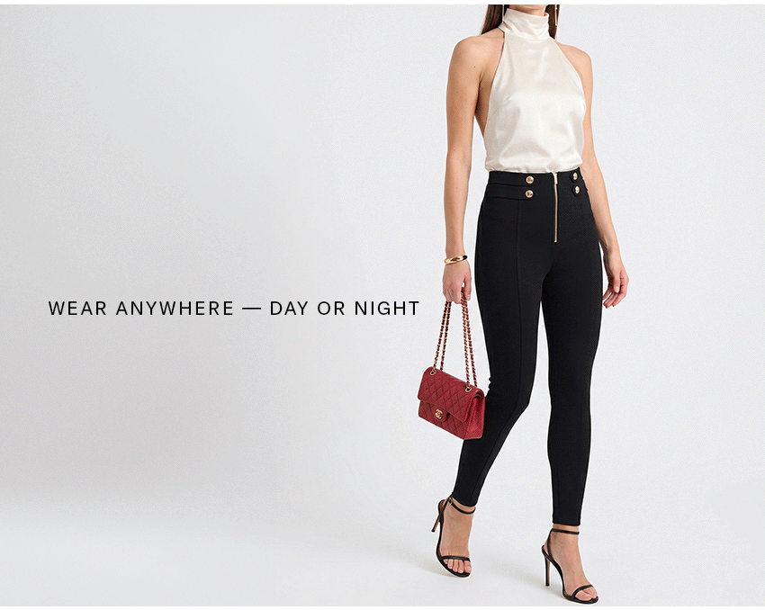 High waisted military fashion trouser