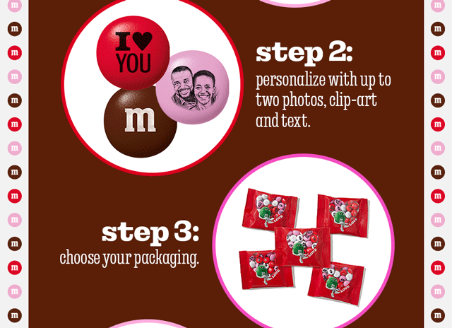 PERSONALIZE YOUR M&M'S