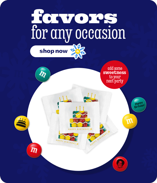 Noone Does Party Favors Like Us! M & M'S