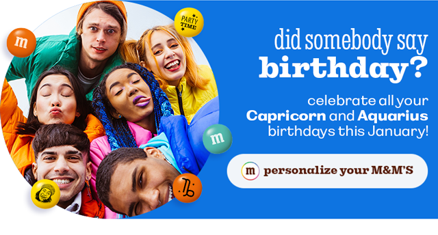 PERSONALIZE YOUR M&M'S