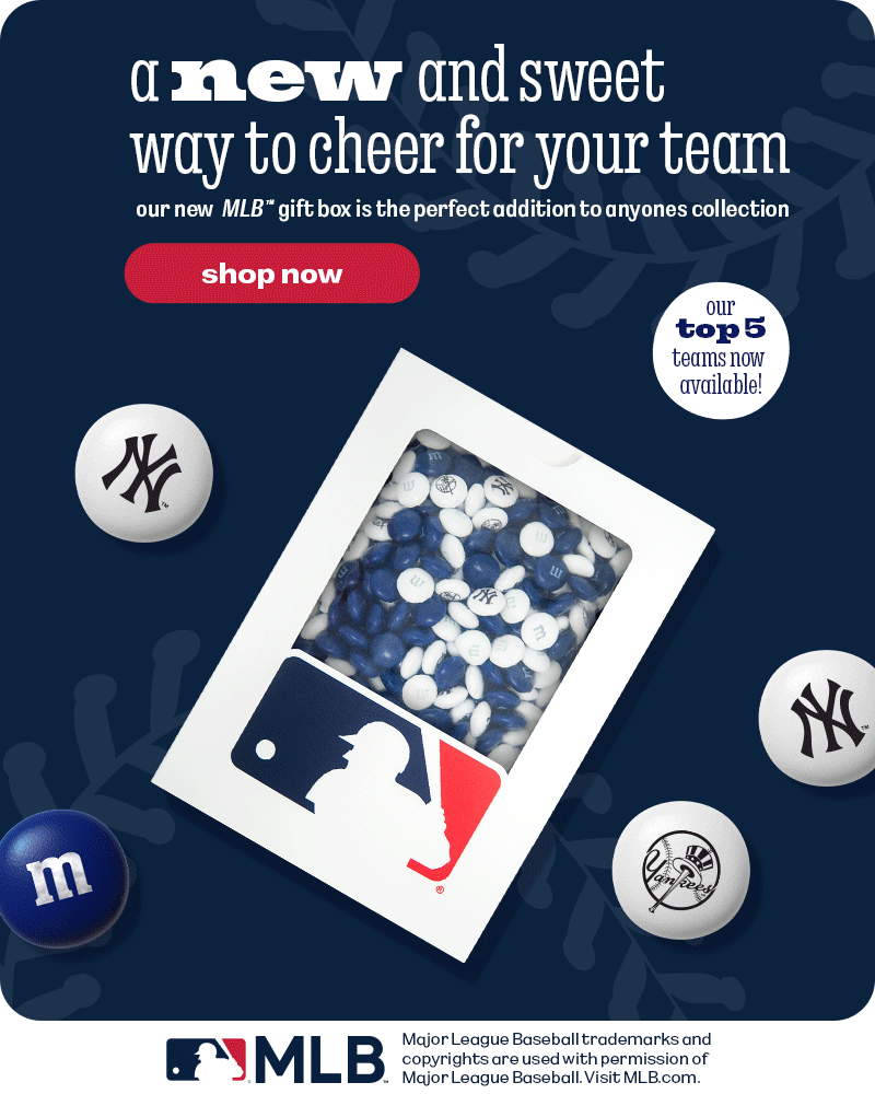 Our New MLB™ Gift Box is a Hit! M & M'S