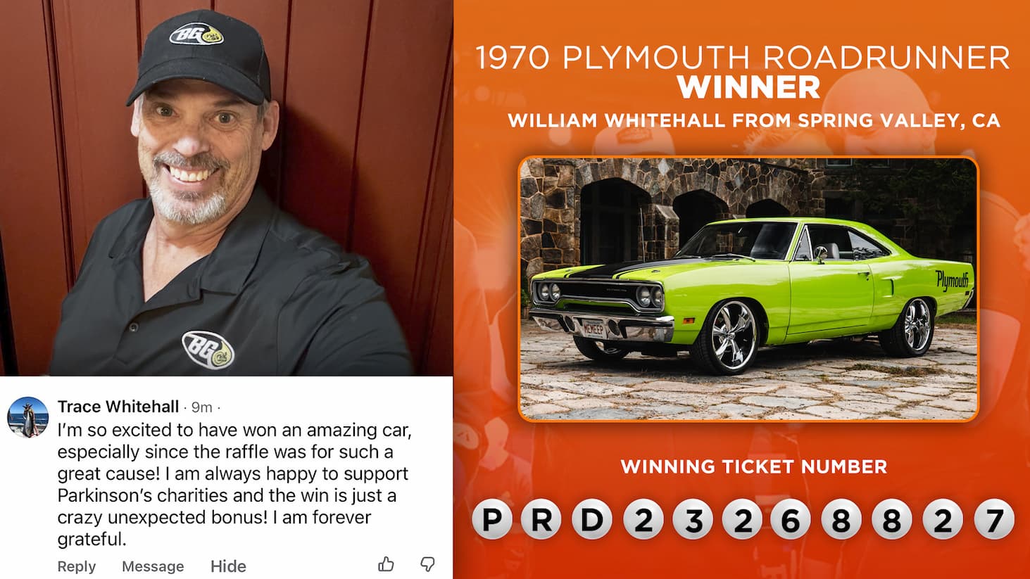 1970 Plymouth Roadrunner Winner