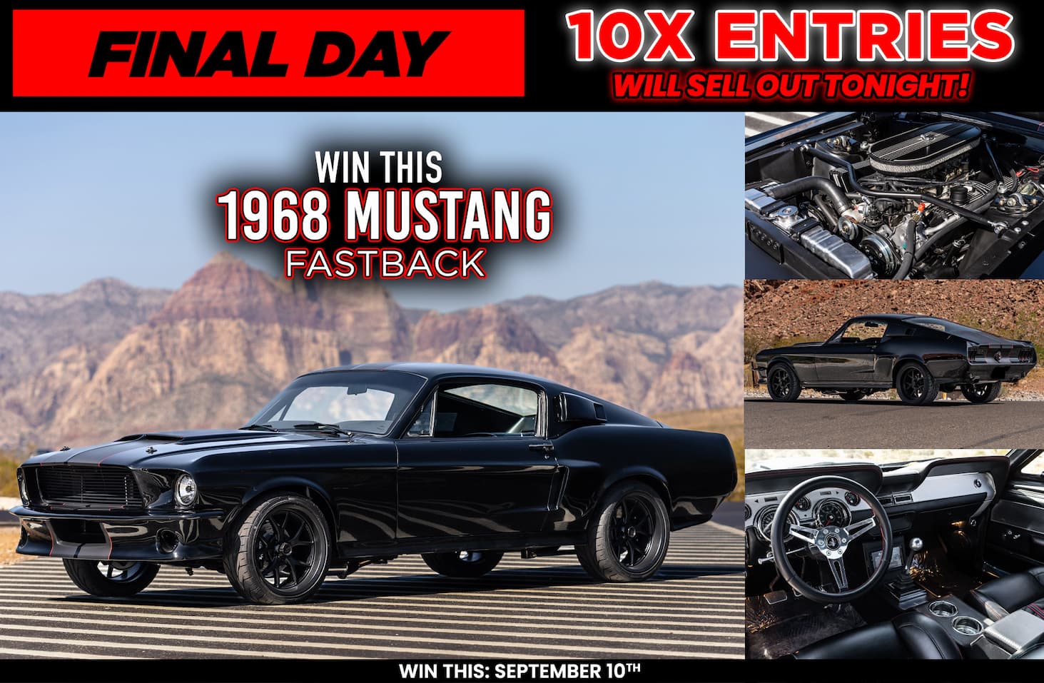 Win This 1968 Mustang Fastback