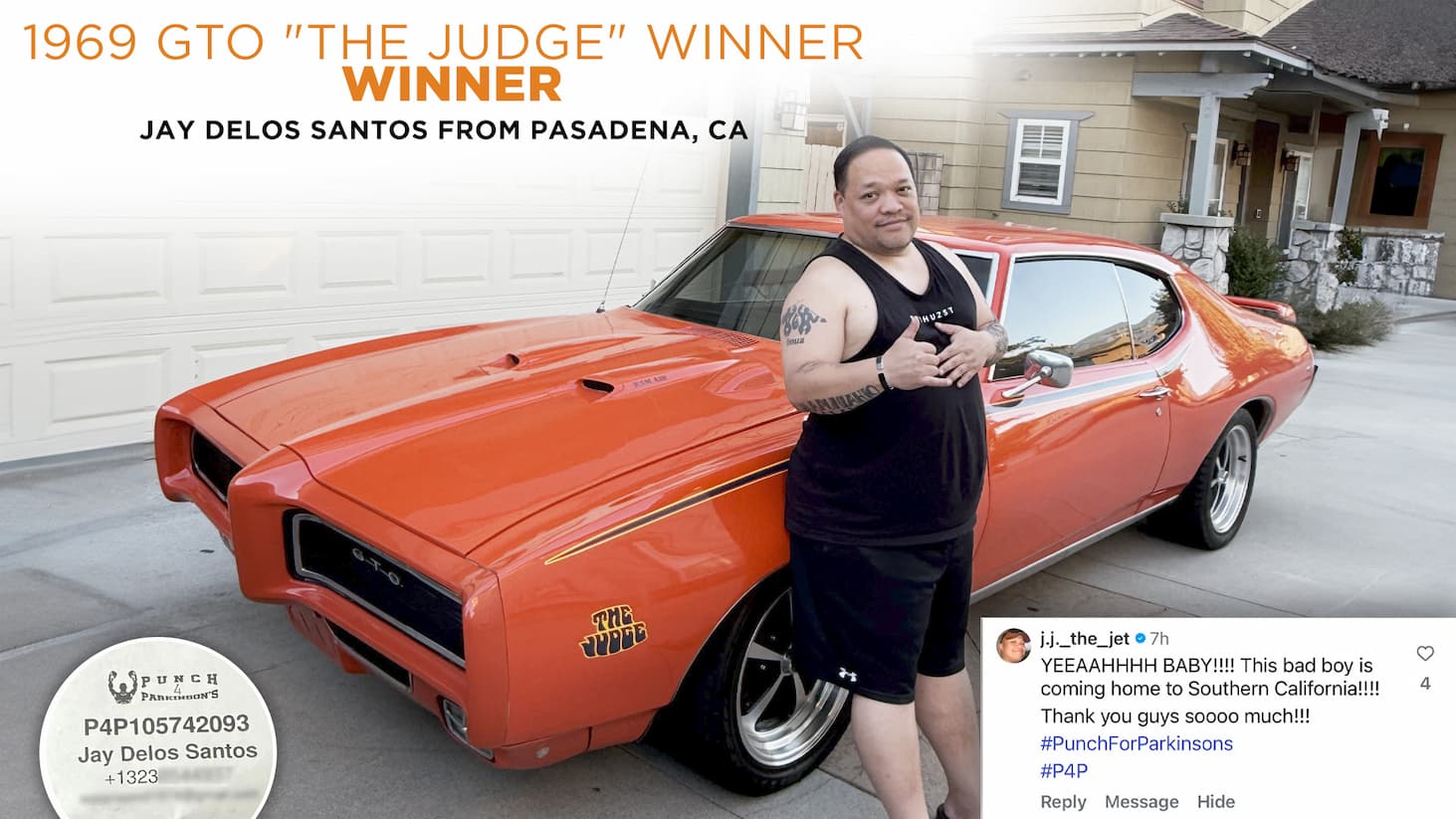 1969 GTO "The Judge"  Winner