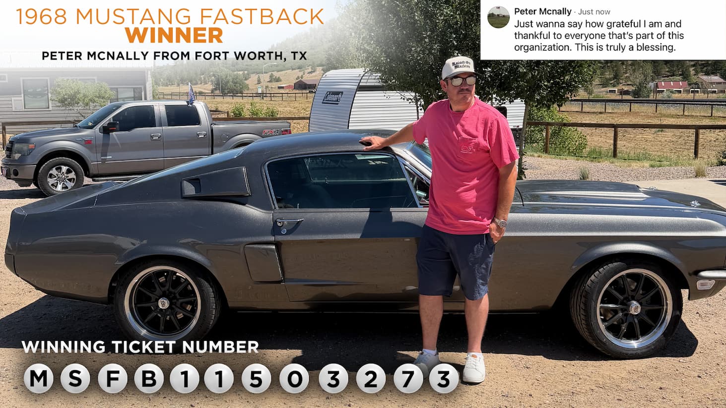 Previous 1968 Mustang Fastback Winner