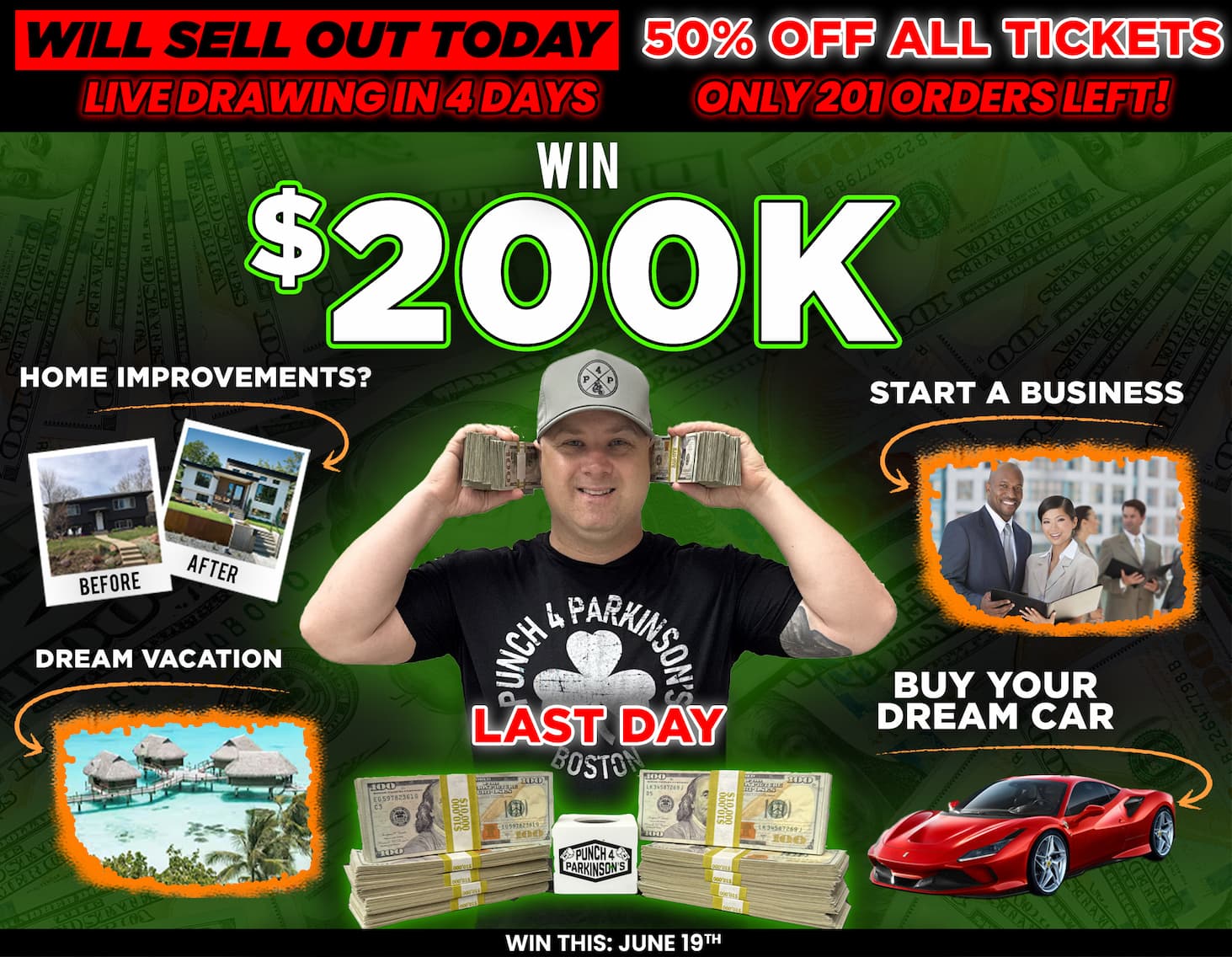 Win $200,000 Cash