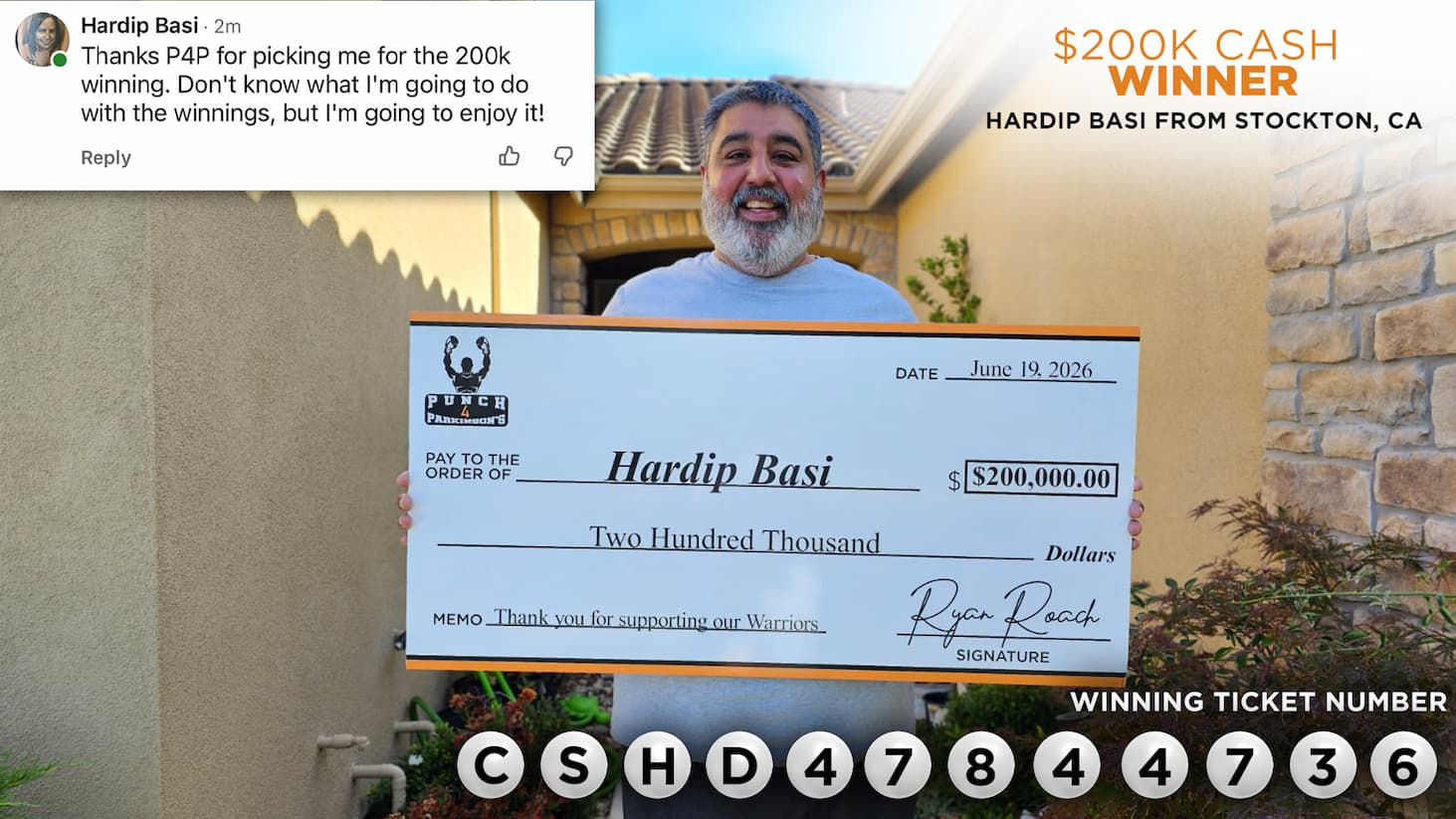 Previous $200K Cash Winner