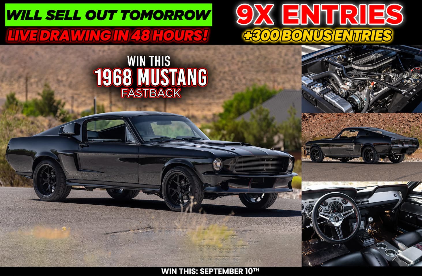 Win This 1968 Mustang Fastback