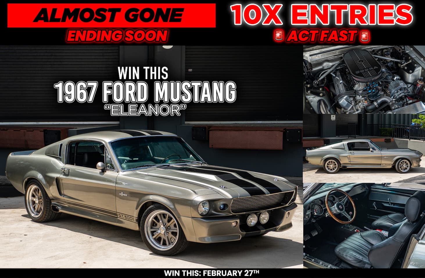 Win This 1967 Ford Mustang "Eleanor"