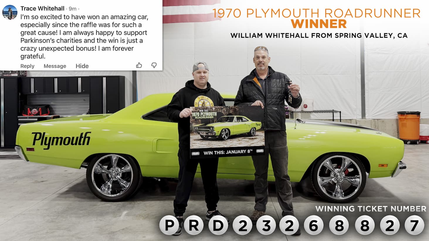 Previous 1970 Plymouth Road Runner Winner