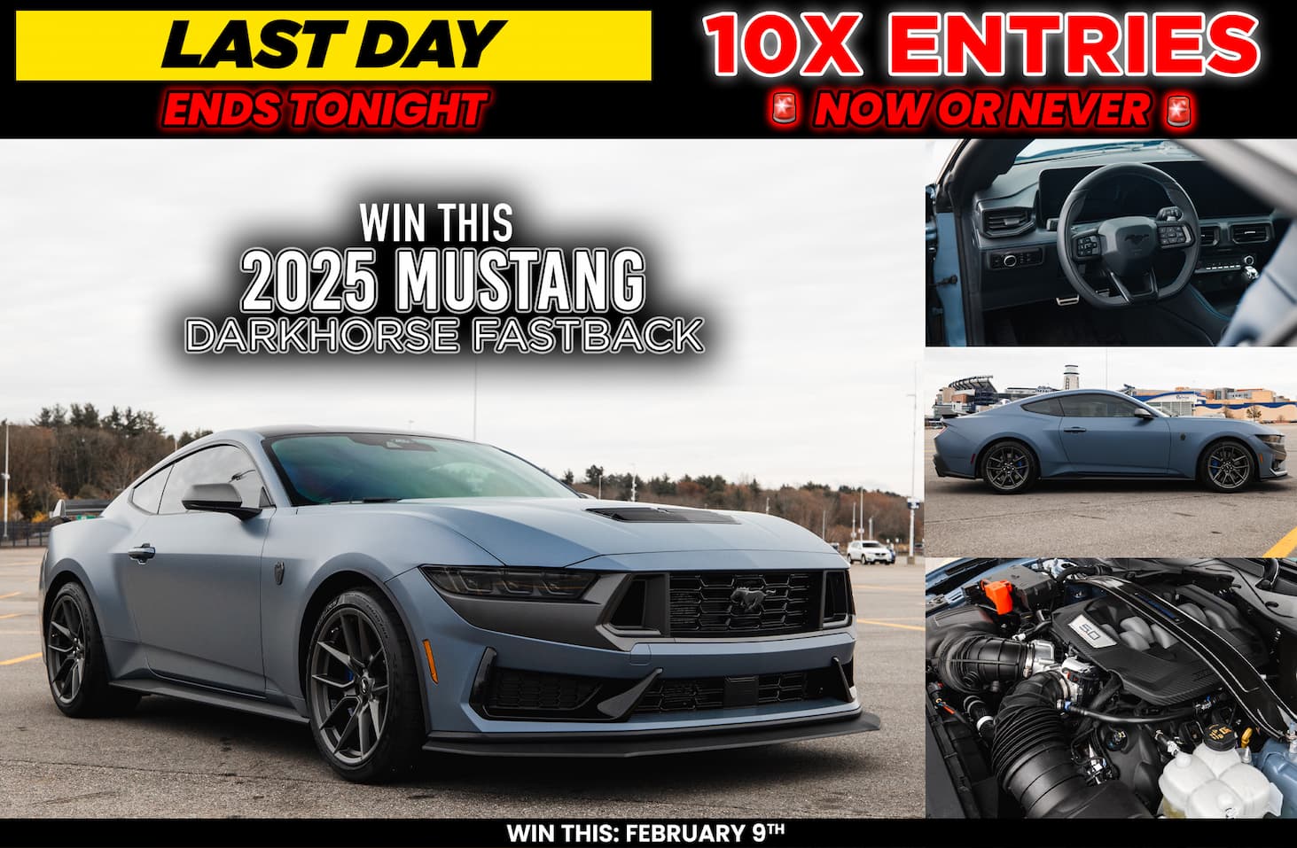 Win This 2025 Mustang Dark Horse