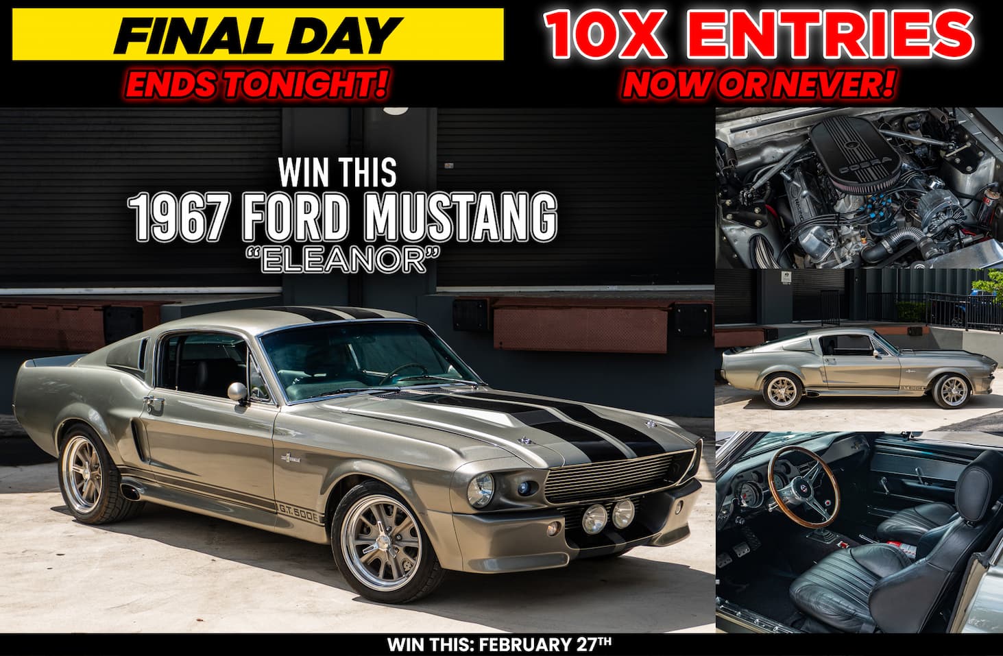Win This 1967 Ford Mustang "Eleanor"